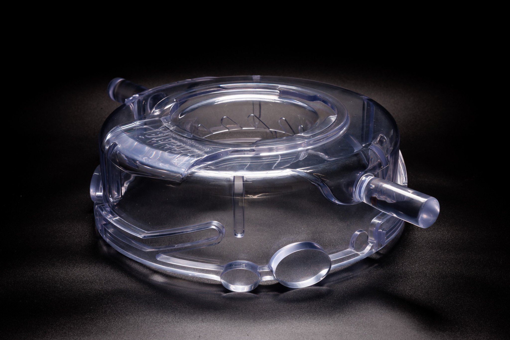 Transparentes Präzisionsbauteil aus 3D-Druck, Vakuumguss und CNC-Bearbeitung