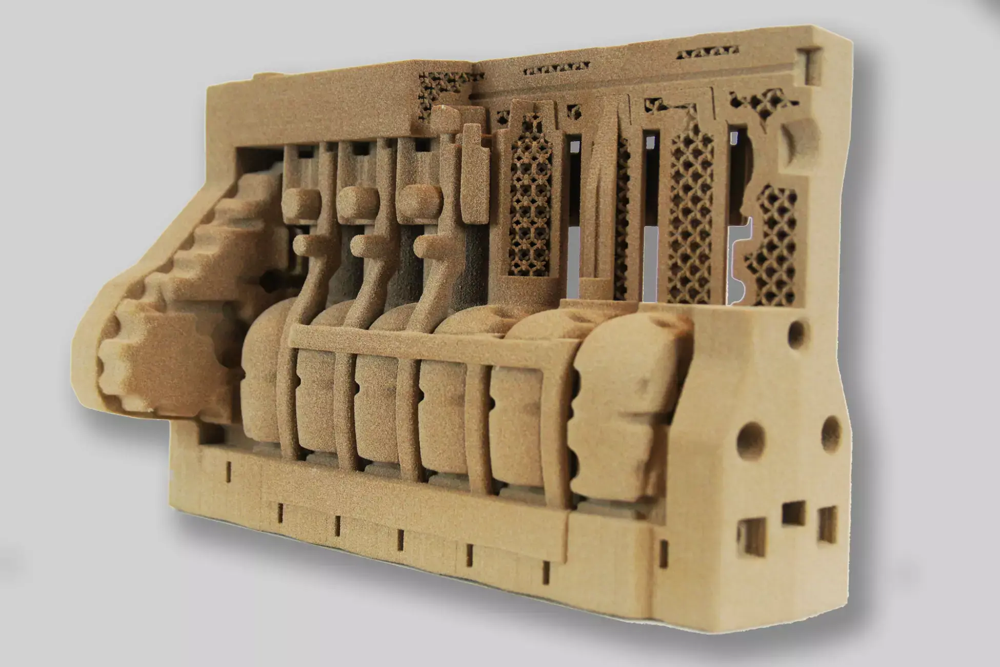 3D-Druck-Material-Quarzsand-Technologie-Binder-Jetting-Motorblock